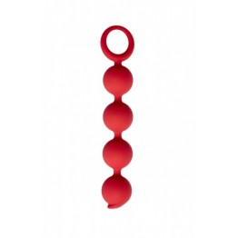 Анальная цепочка Appulse, 2,5 x 13 см , цвет бордовый (One Size)