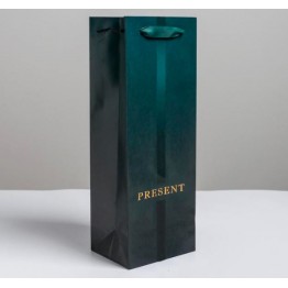 Пакет ламинированный под бутылку Present, 13 x 36 x 10 см