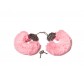 Шикарные наручники с пушистым мехом пастельно розового цвета  (Be Mine) (One Size)