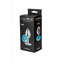 Анальная пробка Diamond Light blue Sparkle Small 4009-04Lola