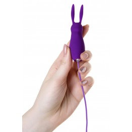 Виброяйцо с пультом управления TOYFA A-Toys Bunny, силикон, фиолетовый